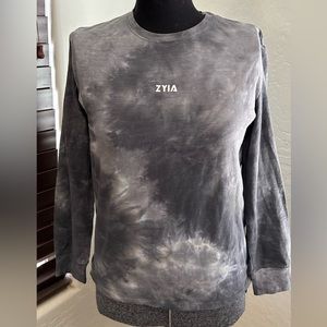 ZYIA gray tie-dye long sleeved shirt size M